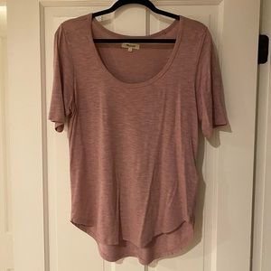 Madewell rose colored T-shirt